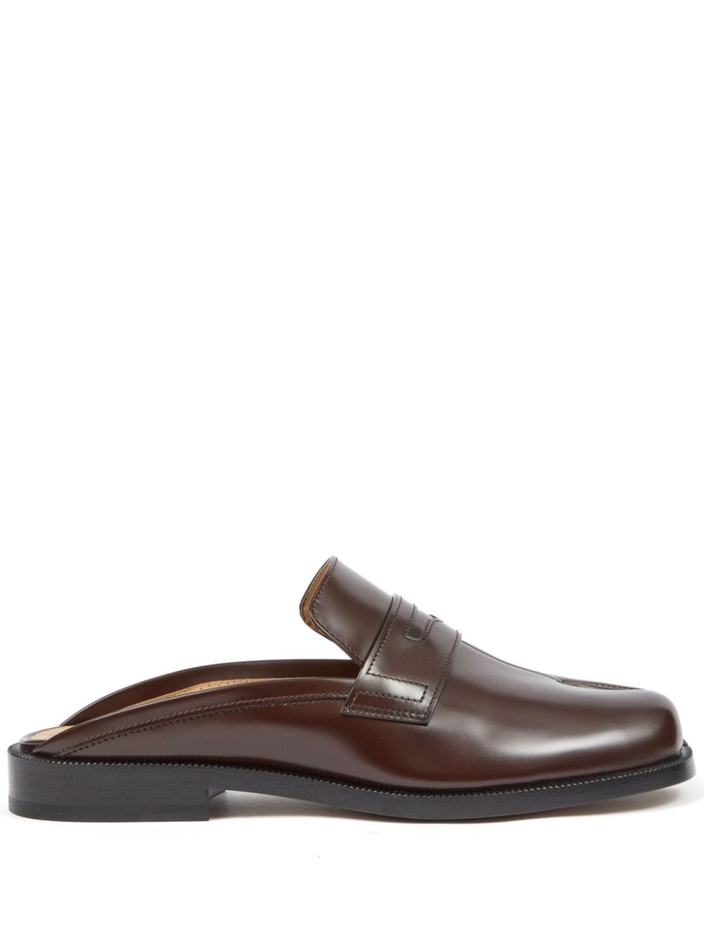 Maison Margiela Tabi City leather mules - Brown von Maison Margiela