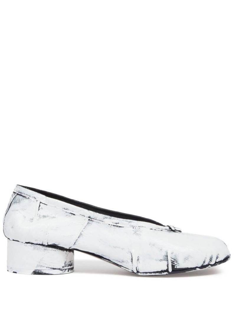 Maison Margiela Tabi New 30mm ballerina shoes - White von Maison Margiela