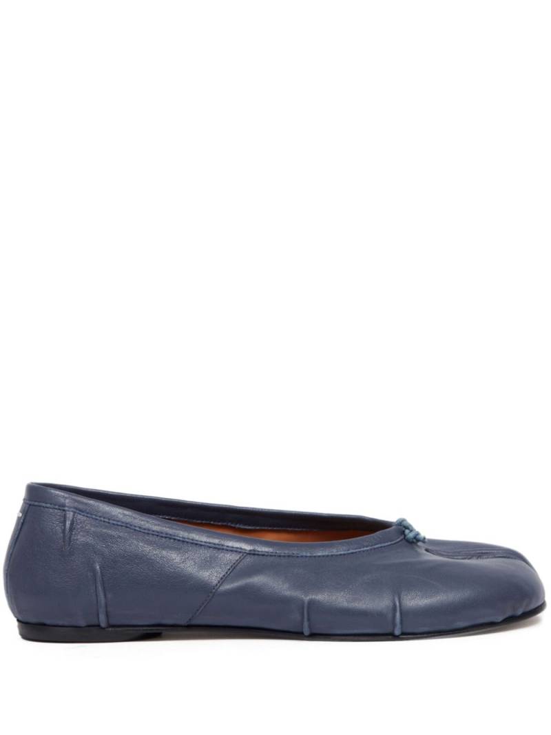 Maison Margiela Tabi New leather ballerina shoes - Blue von Maison Margiela