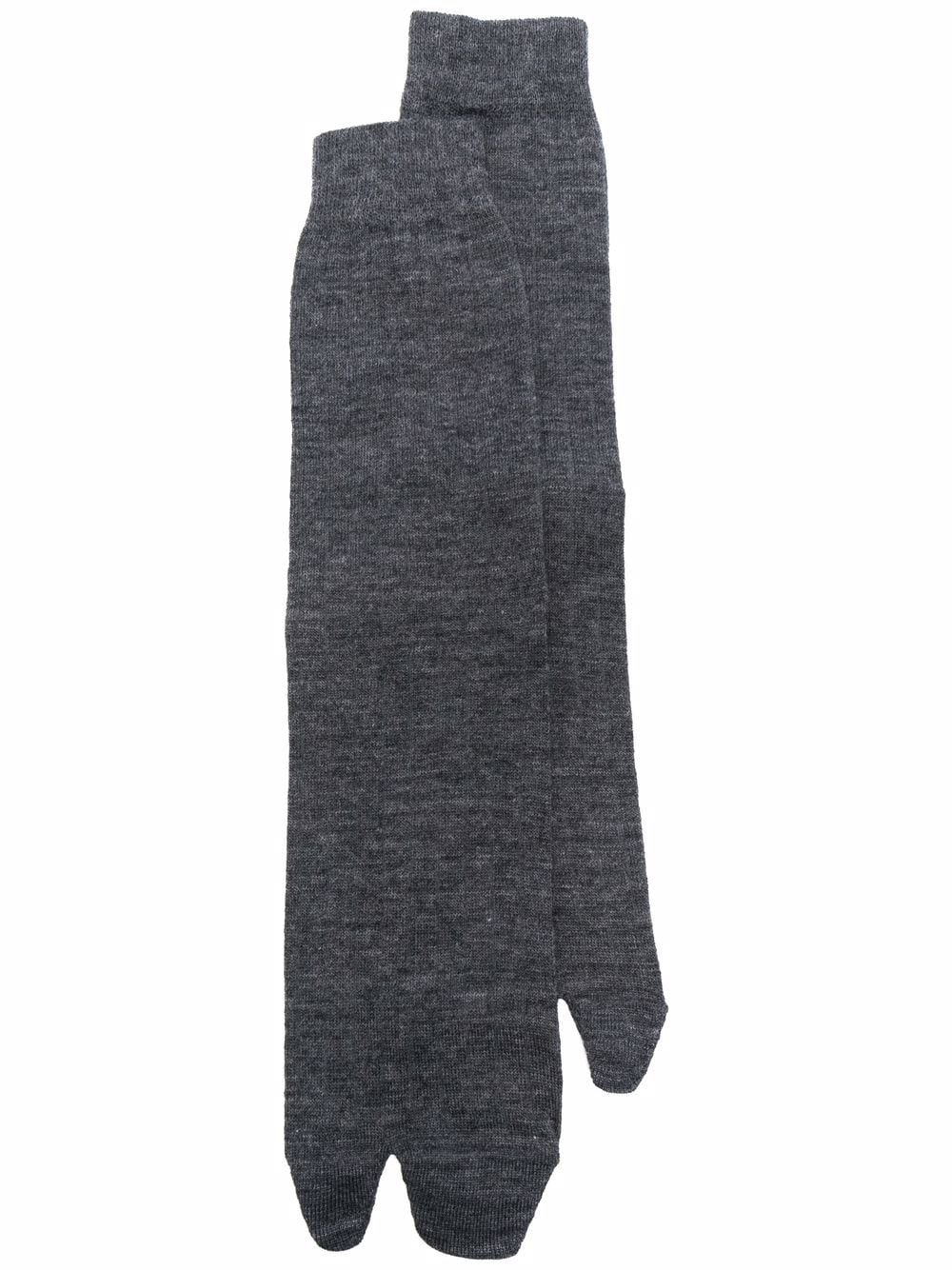 Maison Margiela Tabi knee-high socks - Grey von Maison Margiela