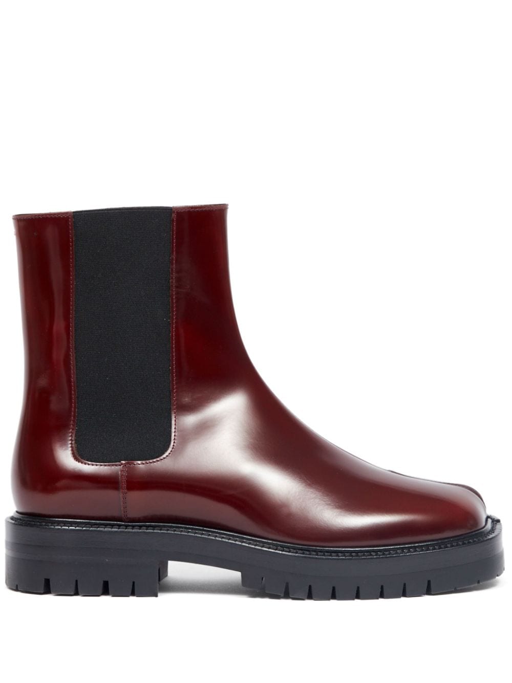 Maison Margiela Tabi leather Chelsea boots - Red von Maison Margiela