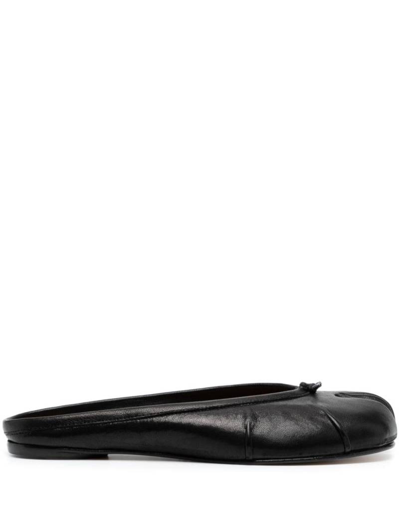 Maison Margiela Tabi leather mules - Black von Maison Margiela