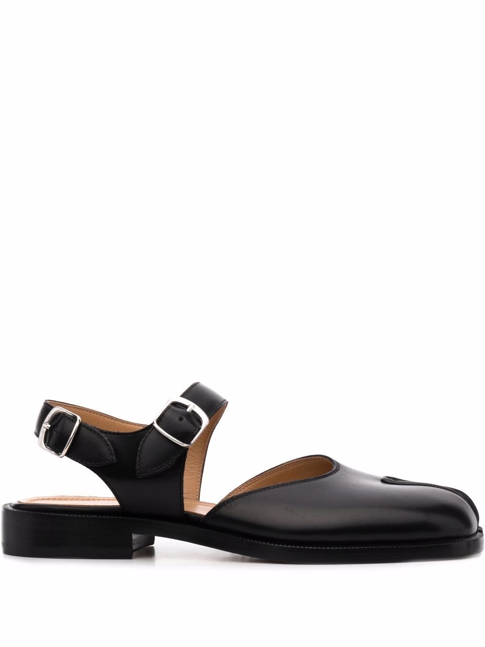 Maison Margiela Tabi leather sandals - Black von Maison Margiela