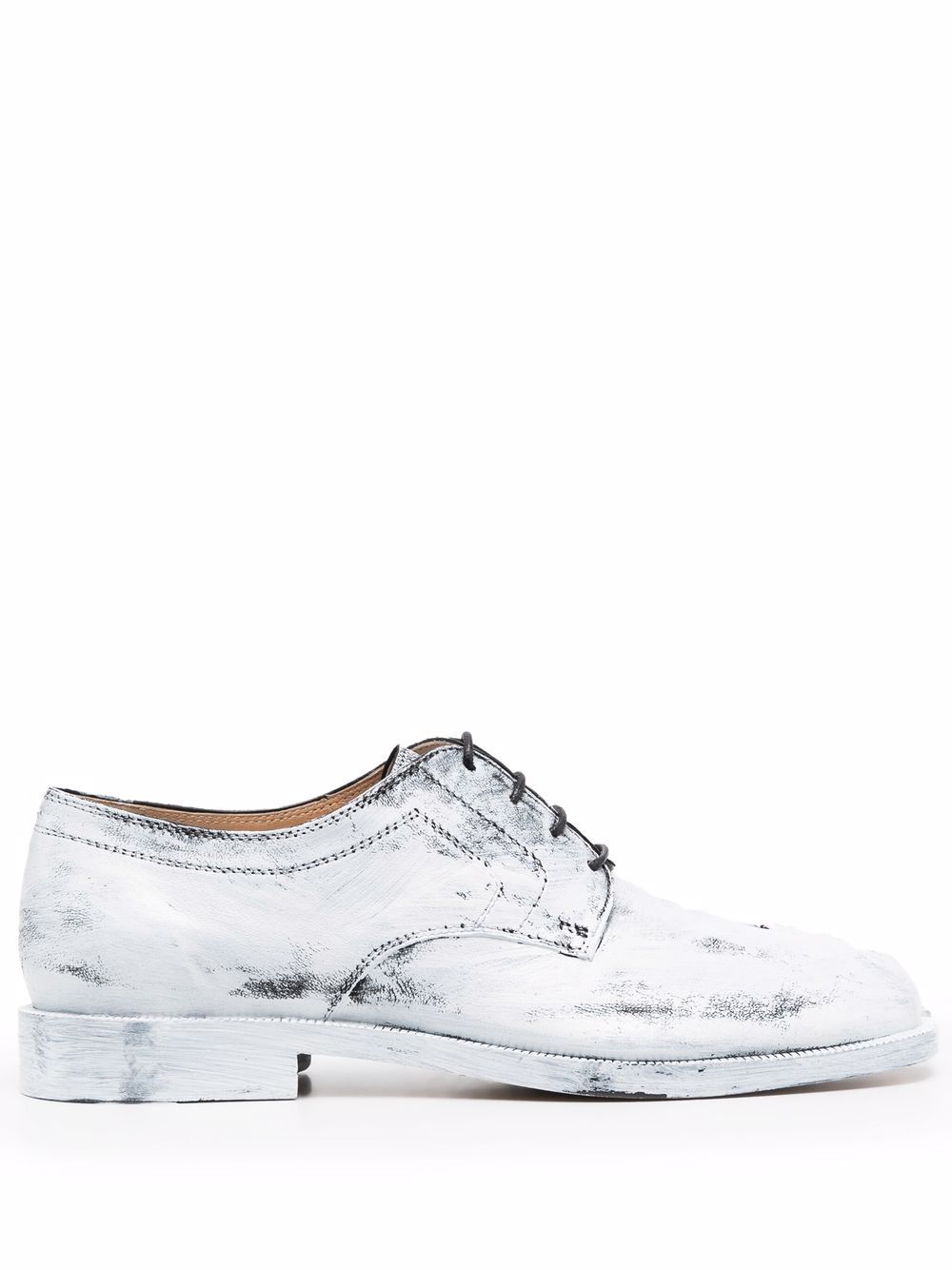 Maison Margiela Tabi Bianchetto leather brogues - White von Maison Margiela