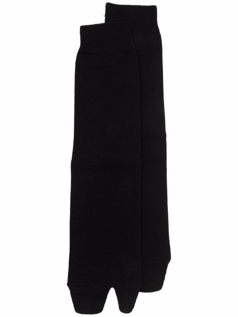 Maison Margiela Tabi knee-high socks - Black von Maison Margiela