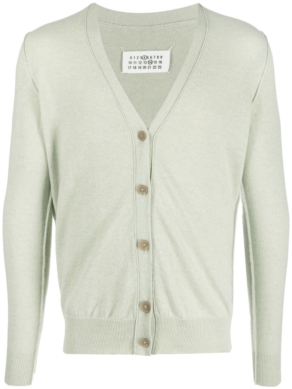 Maison Margiela V-neck cashmere cardigan - Green von Maison Margiela