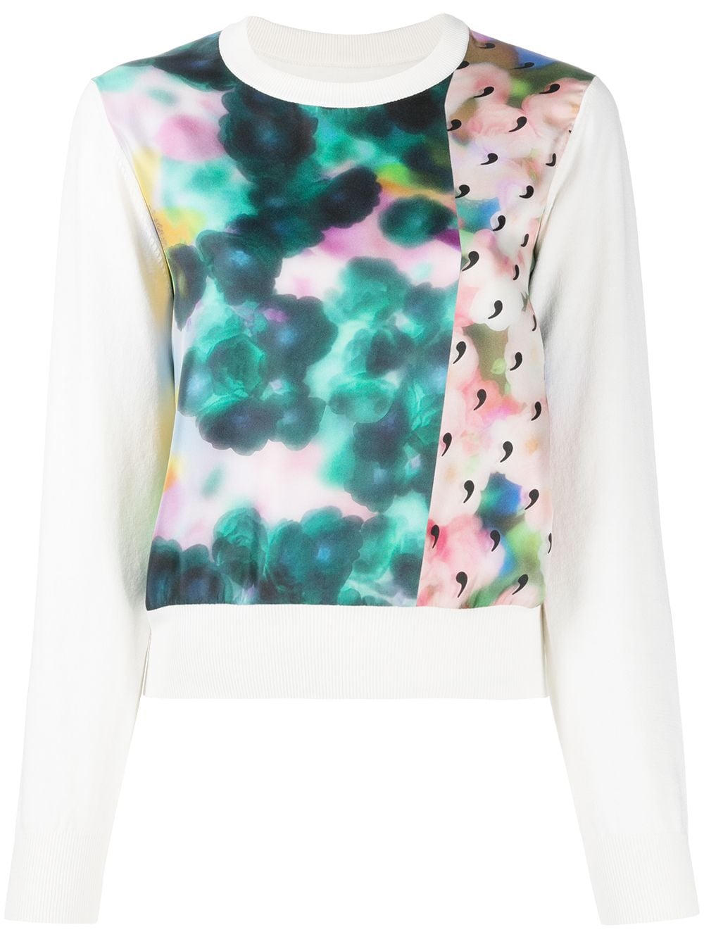 Maison Margiela abstract panel print sweatshirt - White von Maison Margiela