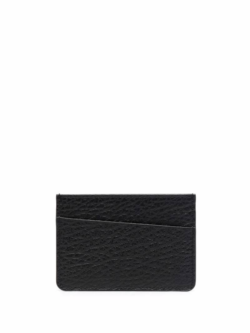 Maison Margiela four-stitch leather card holder - Black von Maison Margiela