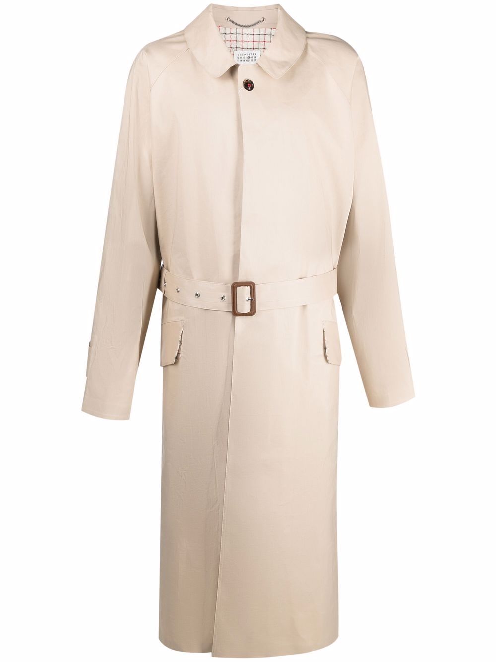 Maison Margiela belted trench coat - Neutrals von Maison Margiela