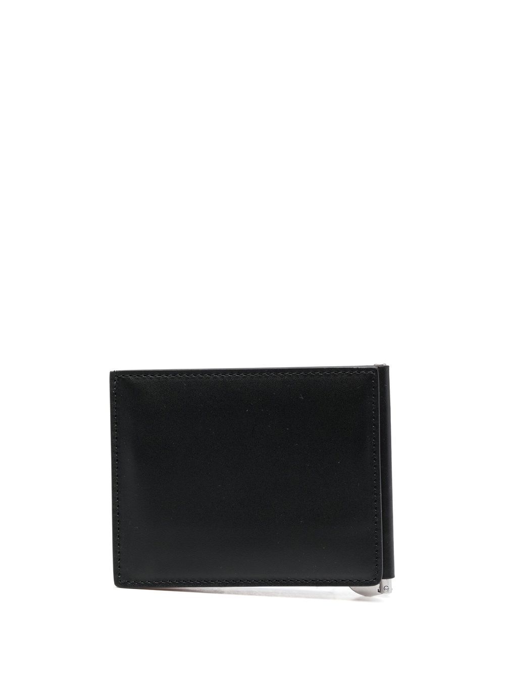 Maison Margiela bi-fold leather clip wallet - Black von Maison Margiela