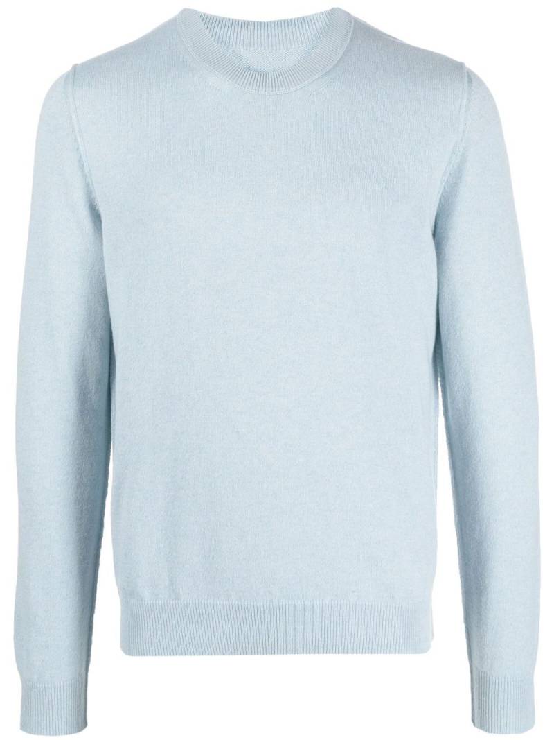 Maison Margiela crew-neck cashmere jumper - Blue von Maison Margiela