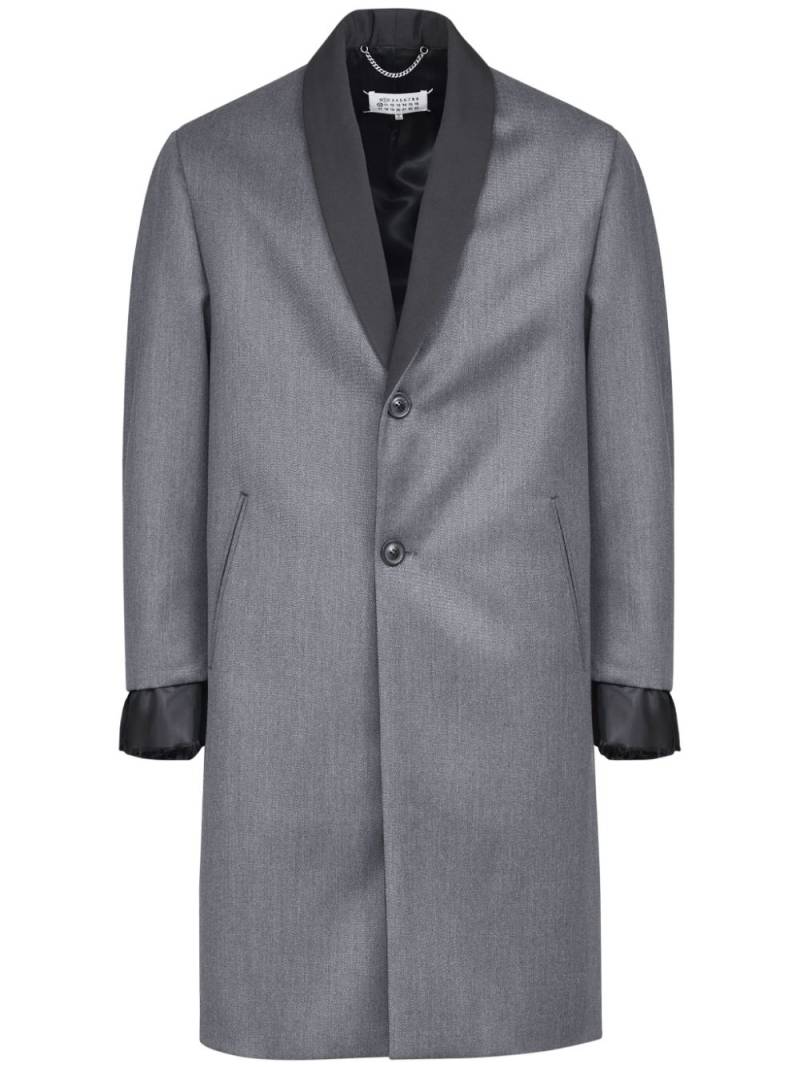 Maison Margiela cavalry layered twill coat - Grey von Maison Margiela