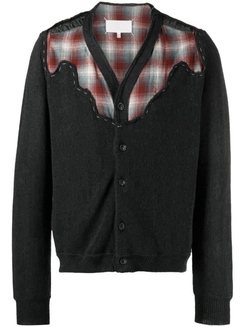 Maison Margiela x Pendleton checked wool cardigan - Grey von Maison Margiela