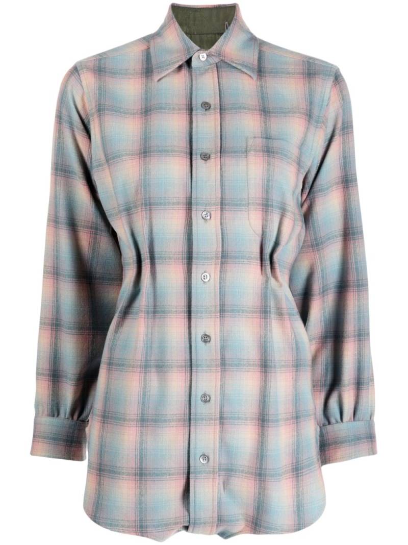 Maison Margiela check-print wool shirt - Multicolour von Maison Margiela