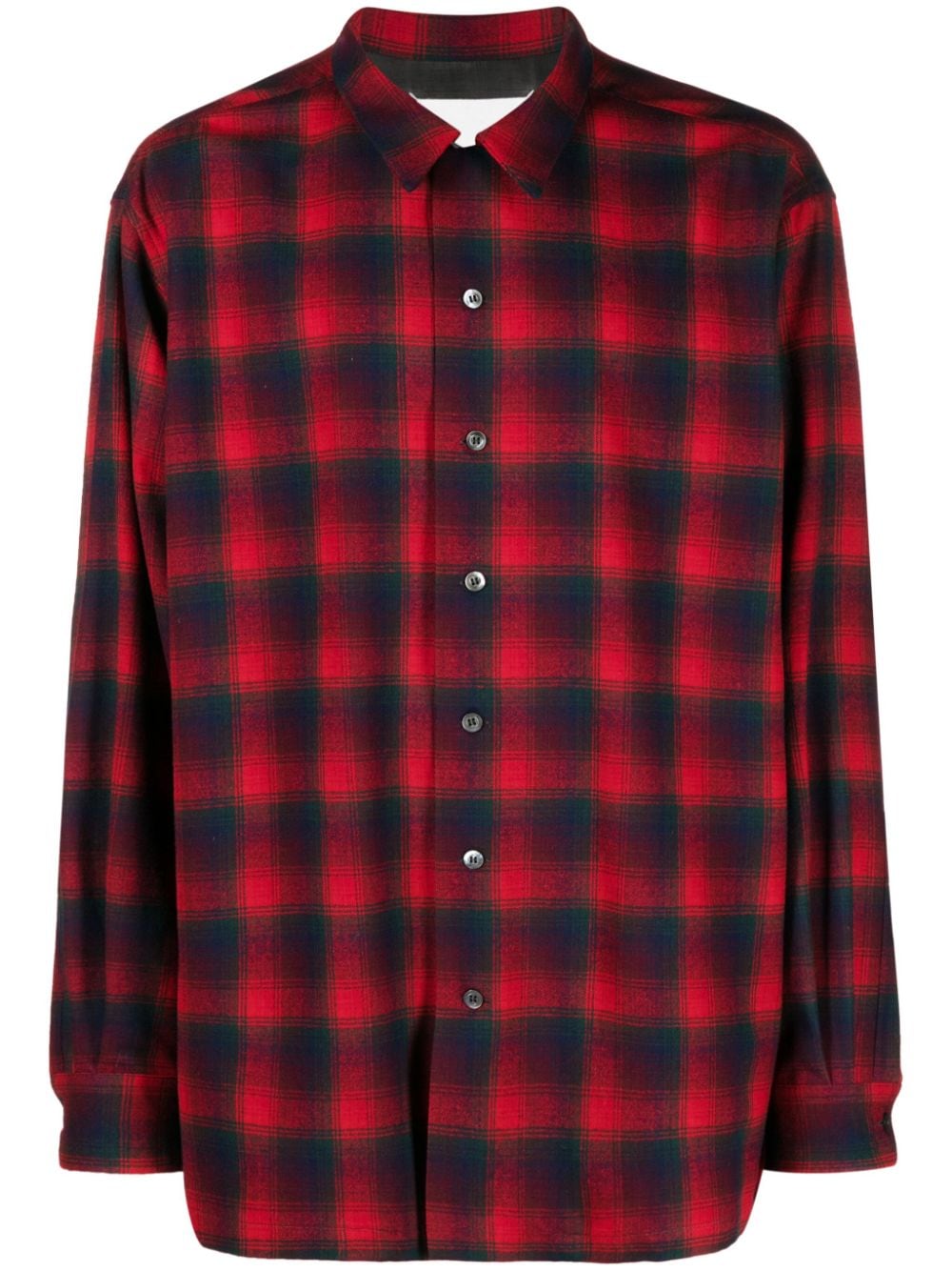 Maison Margiela x Pendleton checked wool shirt - Red von Maison Margiela