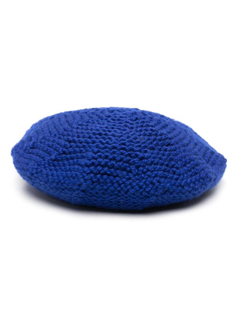 Maison Margiela chunky-knit beret hat - Blue von Maison Margiela