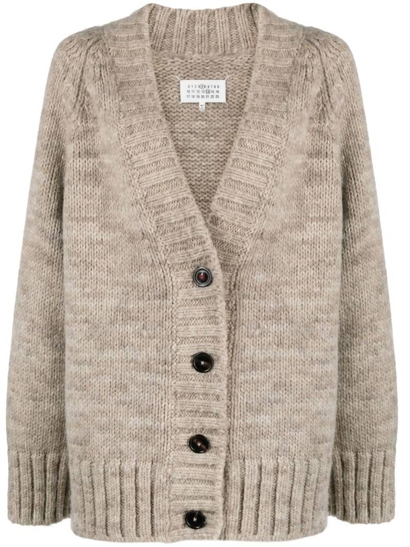 Maison Margiela Botanical Dye V-neck cardigan - Neutrals von Maison Margiela