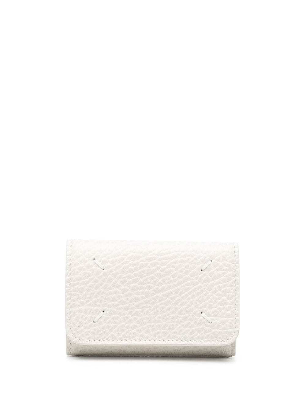 Maison Margiela compact leather wallet - Neutrals von Maison Margiela