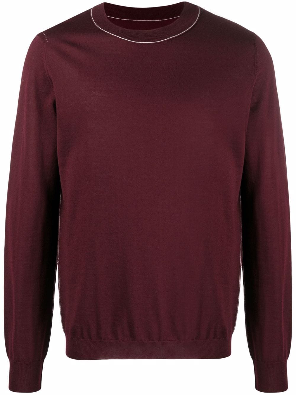 Maison Margiela exposed-stitching jumper - Red von Maison Margiela