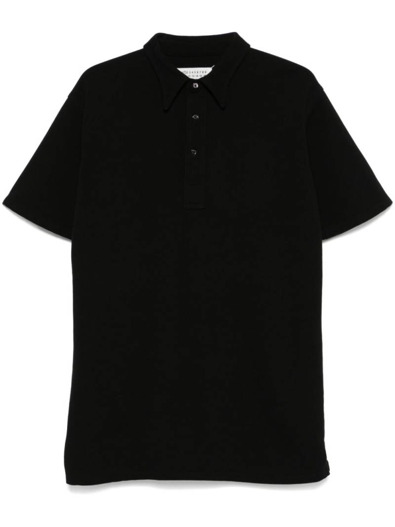 Maison Margiela cotton polo shirt - Black von Maison Margiela