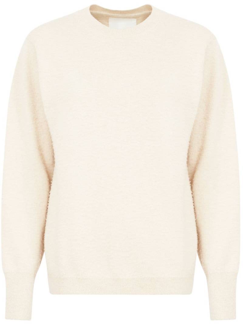 Maison Margiela crew-neck cashmere-cotton jumper - Neutrals von Maison Margiela