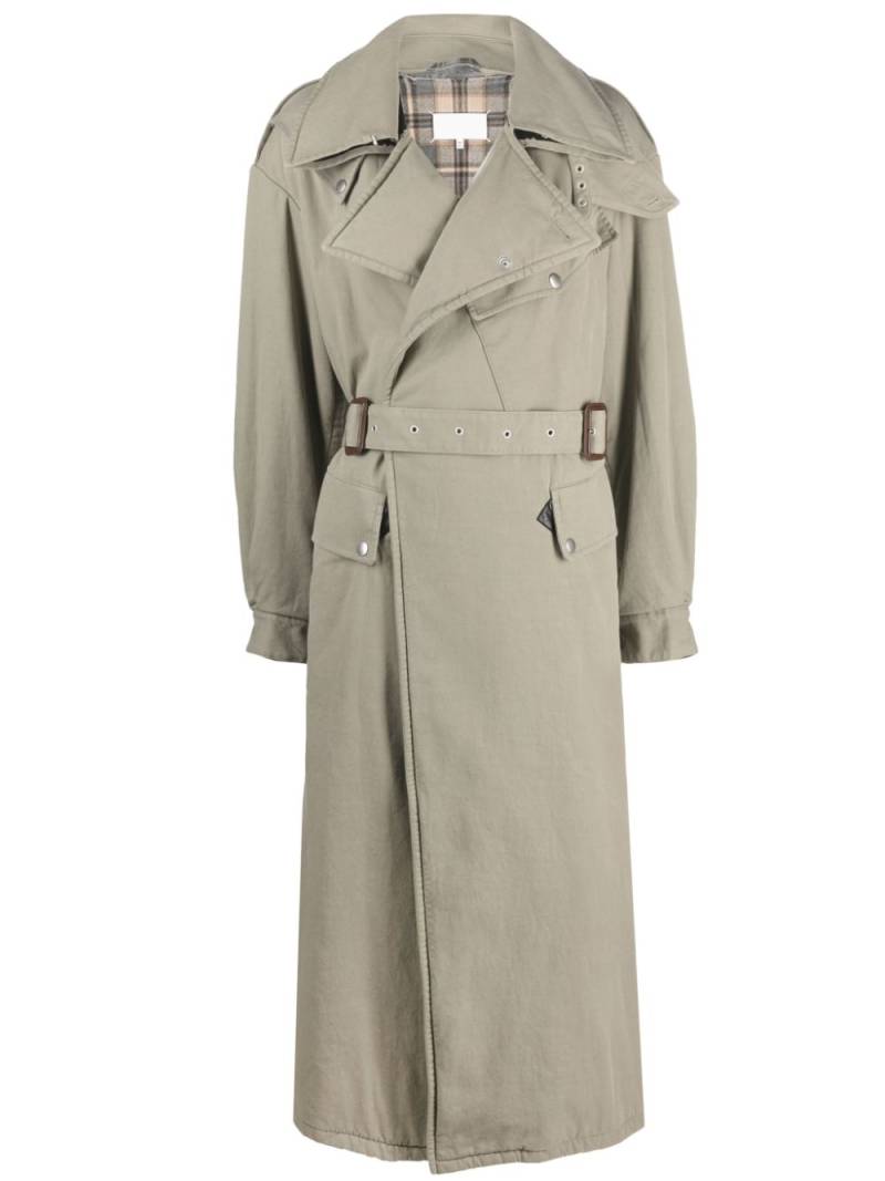 Maison Margiela deconstructed trench coat - Green von Maison Margiela