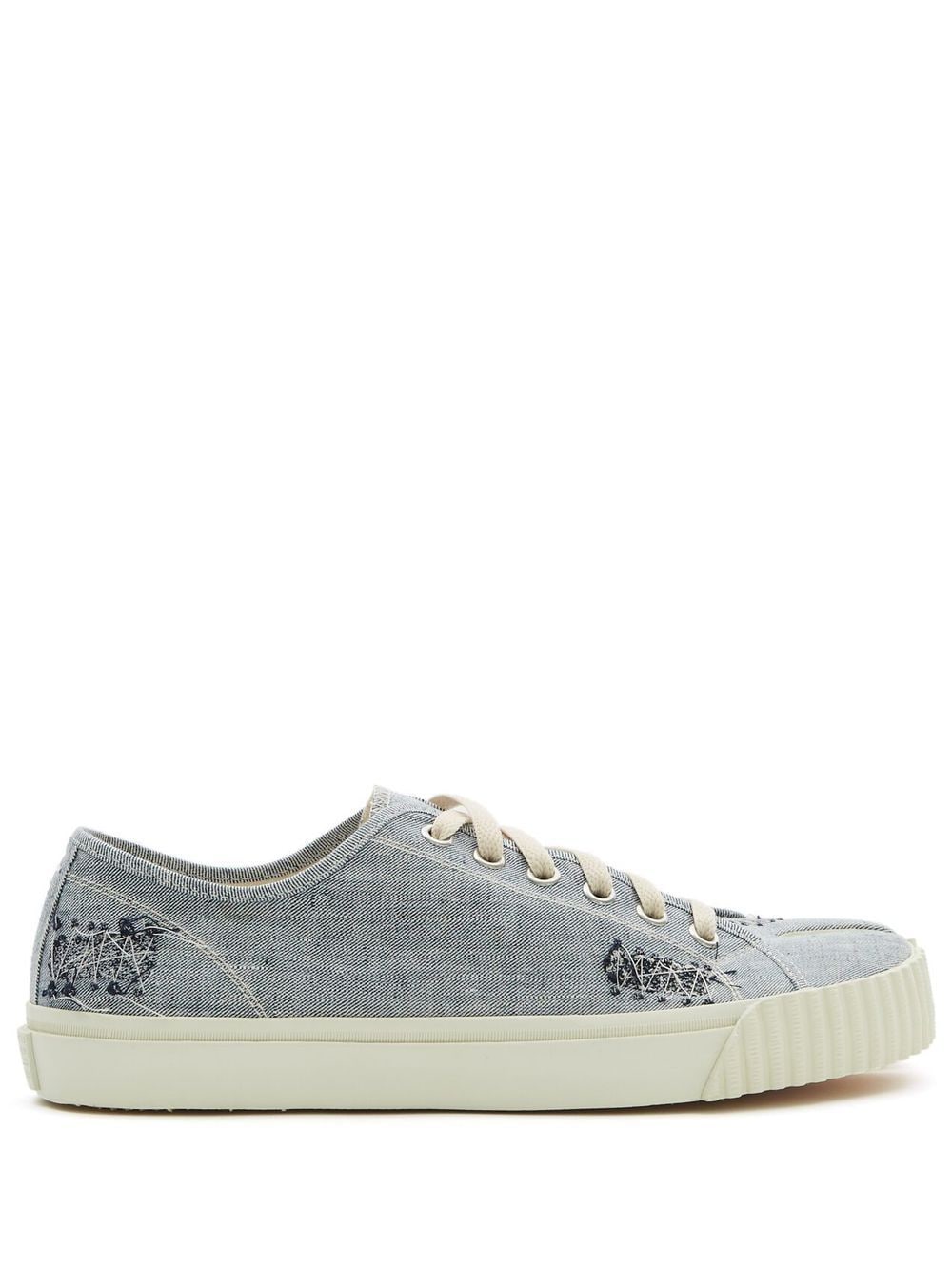 Maison Margiela Tabi embroidered low-top sneakers - Blue von Maison Margiela