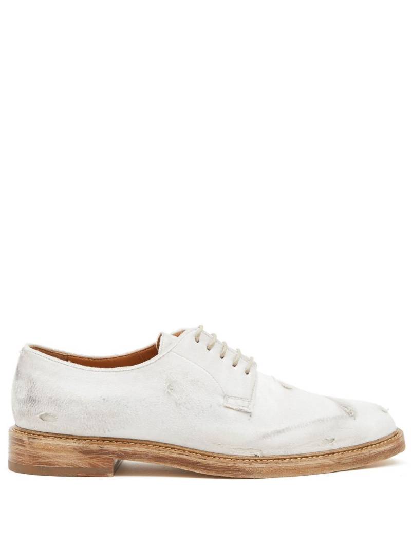 Maison Margiela velvet Derby shoes - White von Maison Margiela