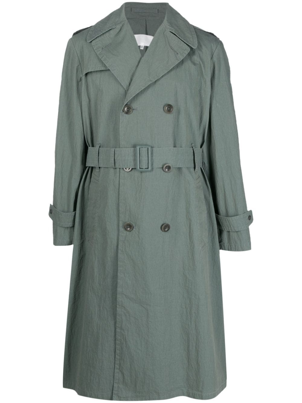 Maison Margiela double-breasted trench coat - Green von Maison Margiela