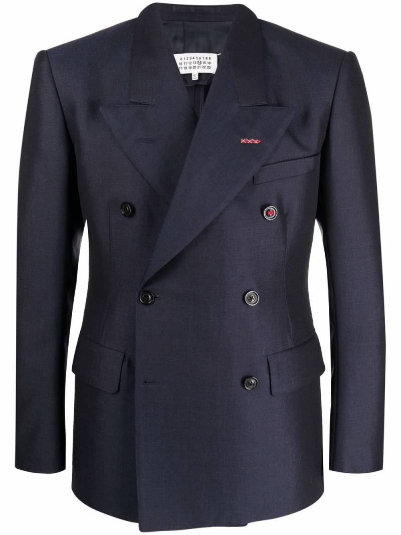 Maison Margiela double-breasted navy blazer - Black von Maison Margiela