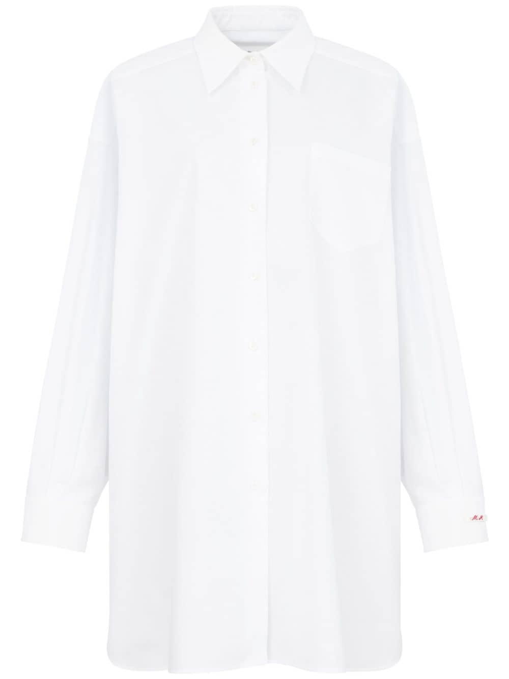 Maison Margiela drop-shoulder cotton shirt - White von Maison Margiela