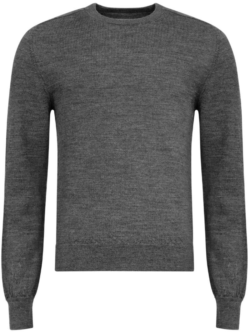 Maison Margiela elbow-patch wool sweater - Grey von Maison Margiela