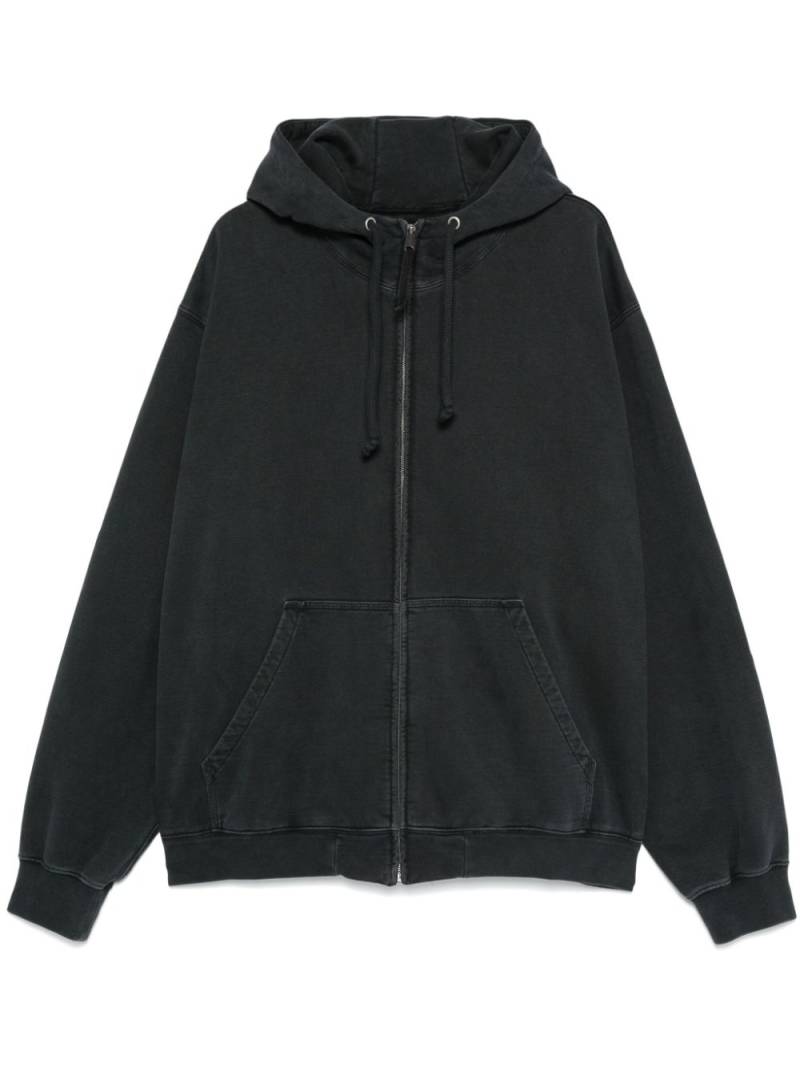 Maison Margiela embroidered logo hoodie - Grey von Maison Margiela