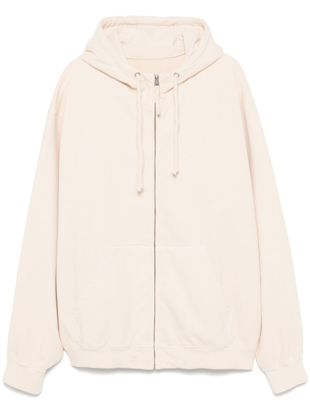 Maison Margiela embroidered logo hoodie - Neutrals von Maison Margiela