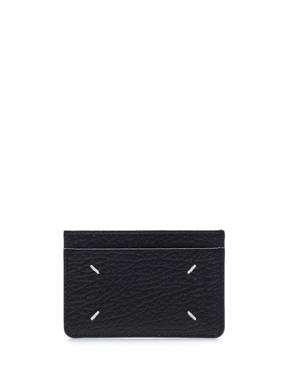 Maison Margiela four-stich cardholder - Black von Maison Margiela