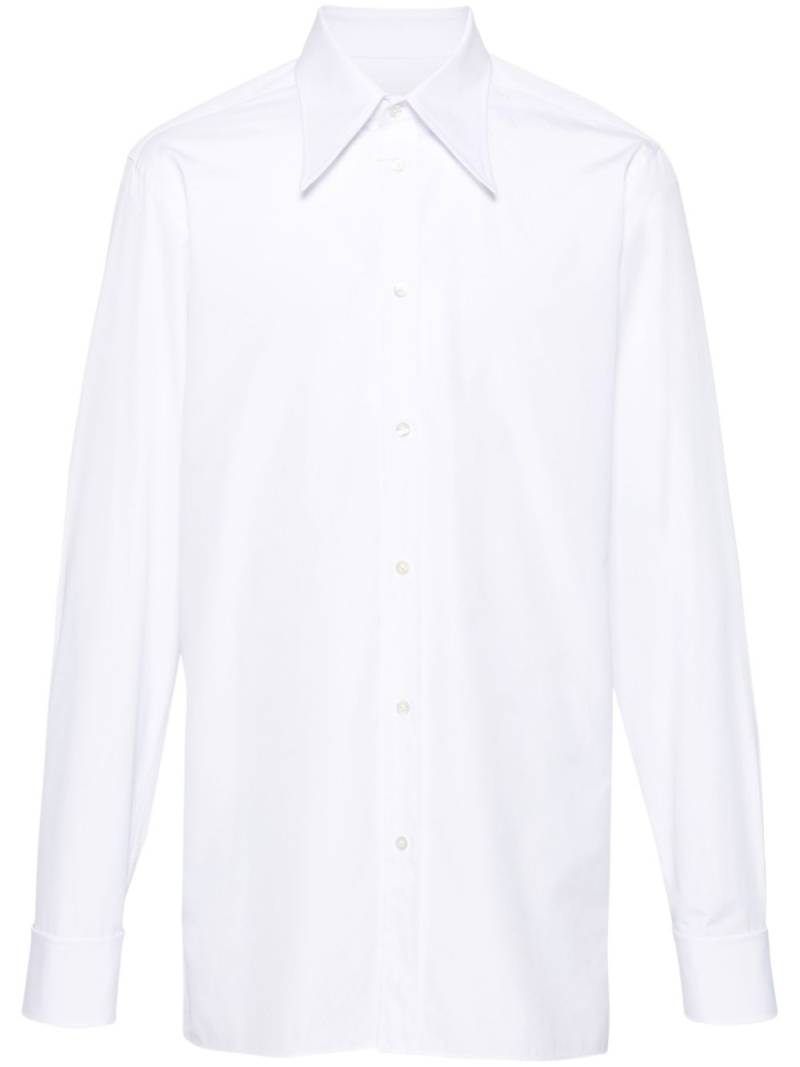 Maison Margiela four-stitch cotton shirt - White von Maison Margiela