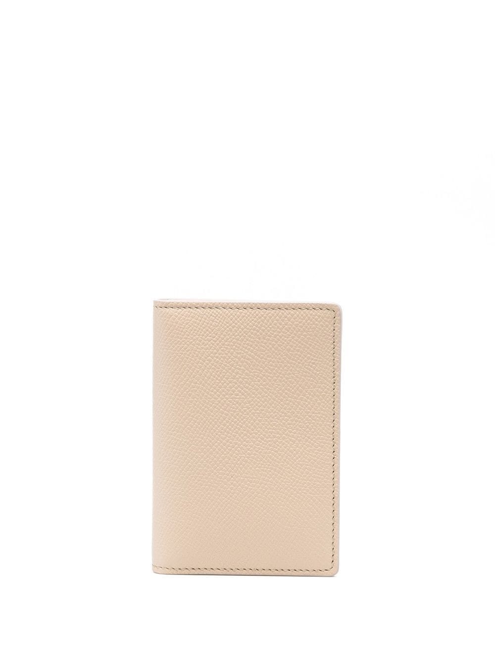 Maison Margiela four-stitch leather card holder - Neutrals von Maison Margiela