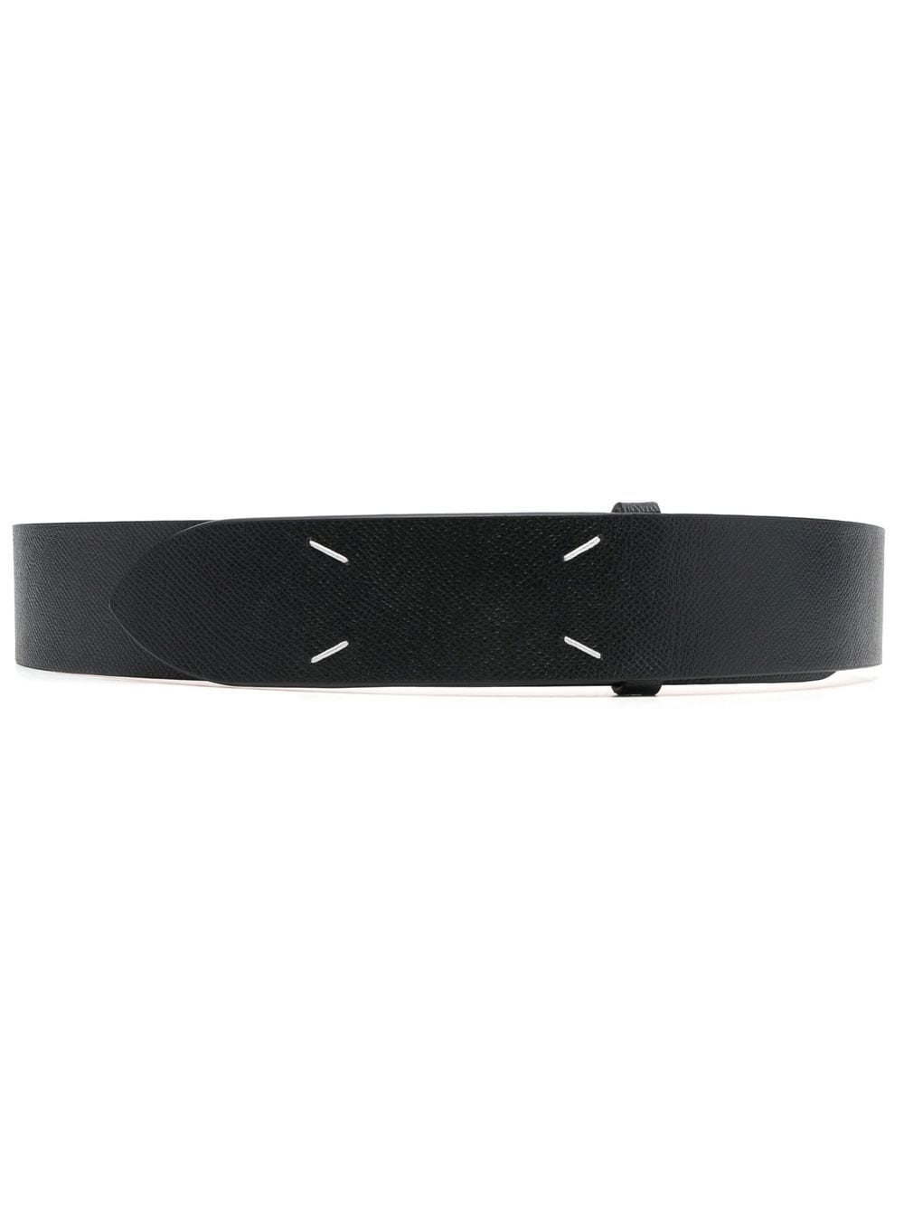 Maison Margiela four-stitch leather belt - Brown von Maison Margiela