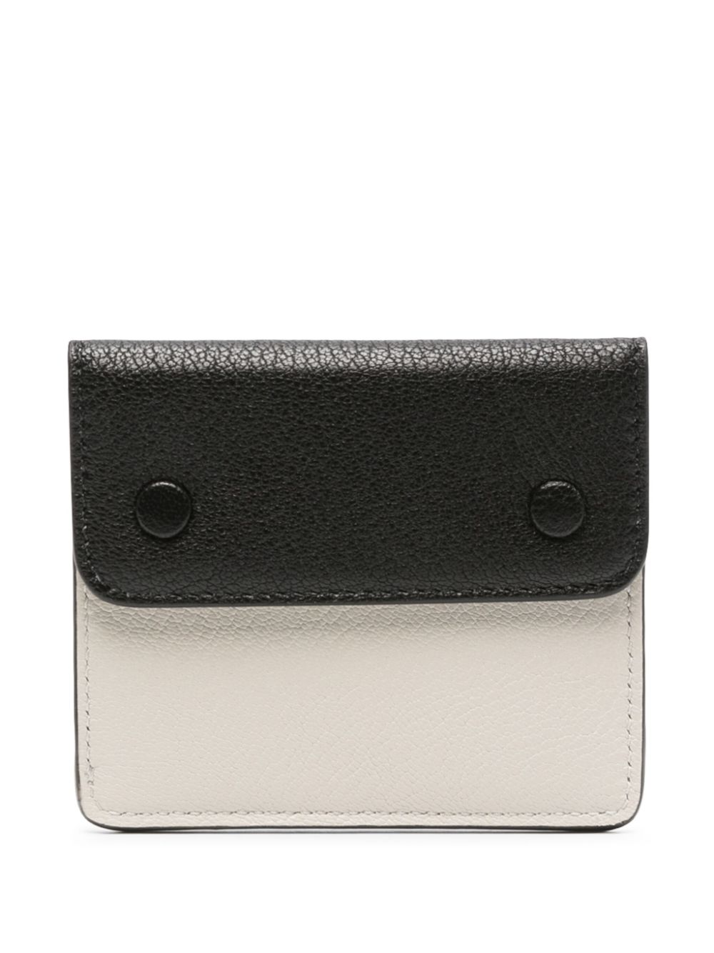 Maison Margiela four-stitch leather card holder - Black von Maison Margiela