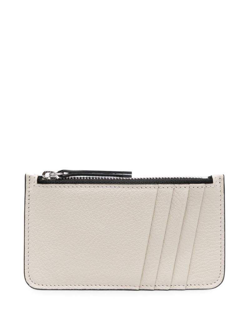 Maison Margiela four-stitch leather card holder - Neutrals von Maison Margiela