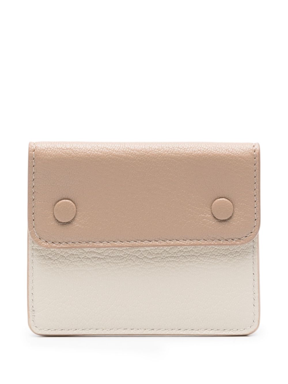 Maison Margiela four-stitch leather card holder - Neutrals von Maison Margiela