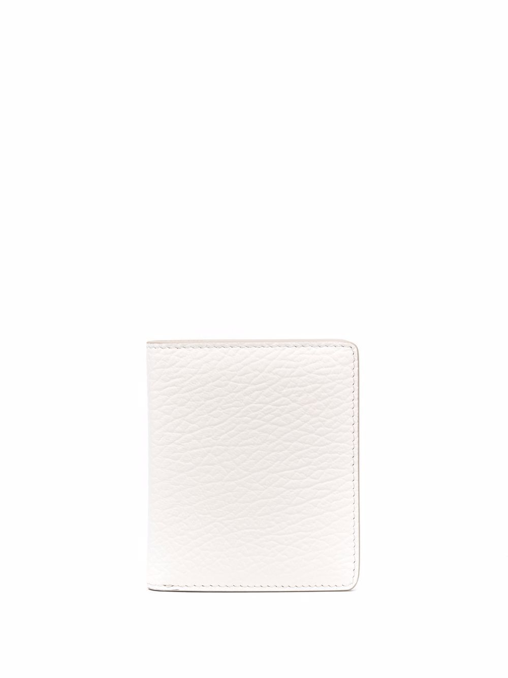 Maison Margiela four-stitch leather card holder - White von Maison Margiela