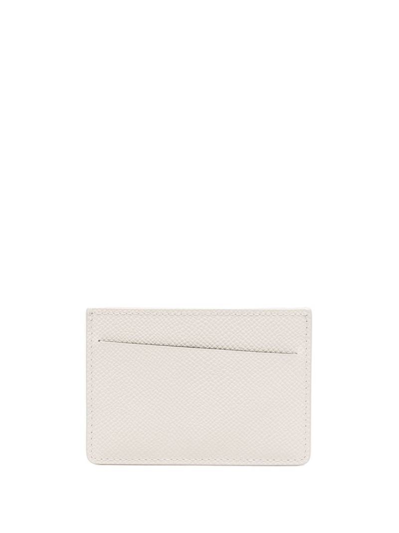 Maison Margiela four-stitch leather card holder - White von Maison Margiela