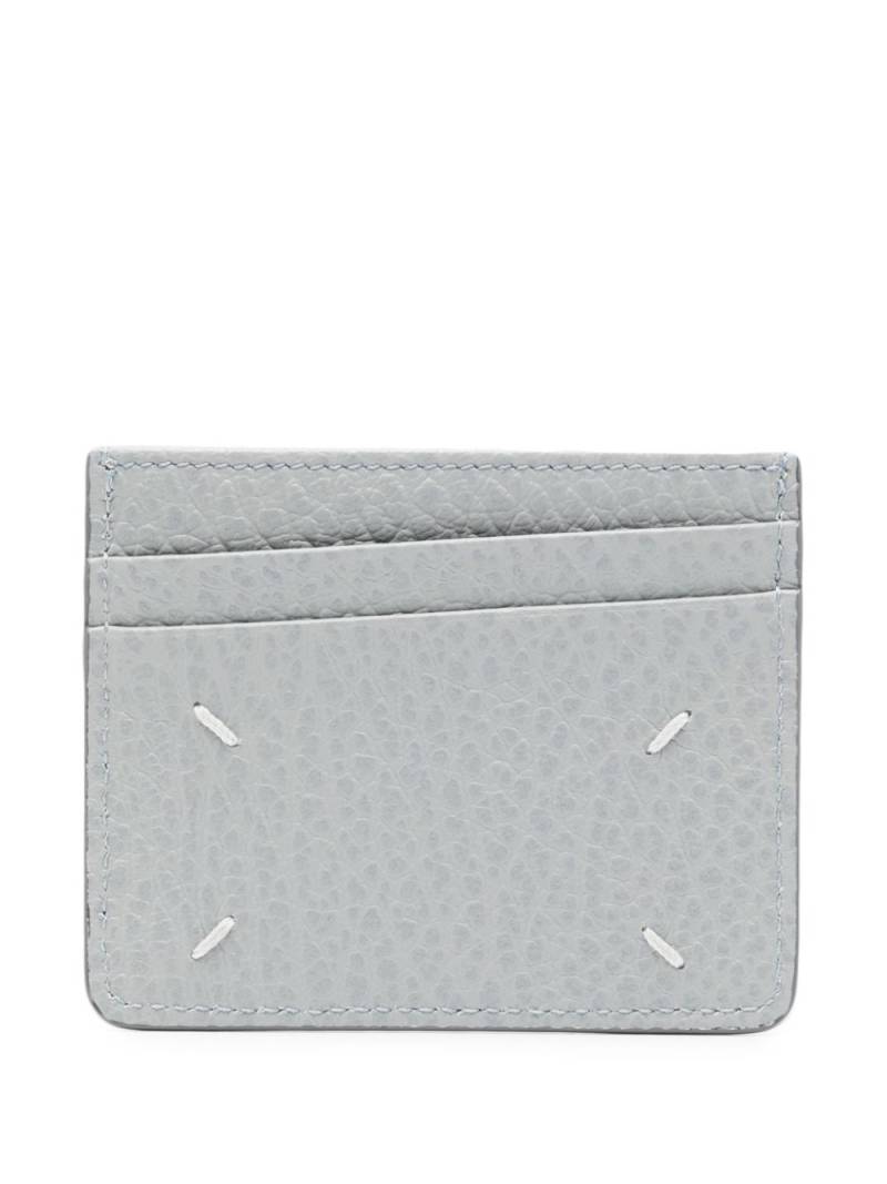 Maison Margiela four-stitch leather cardholder - Blue von Maison Margiela