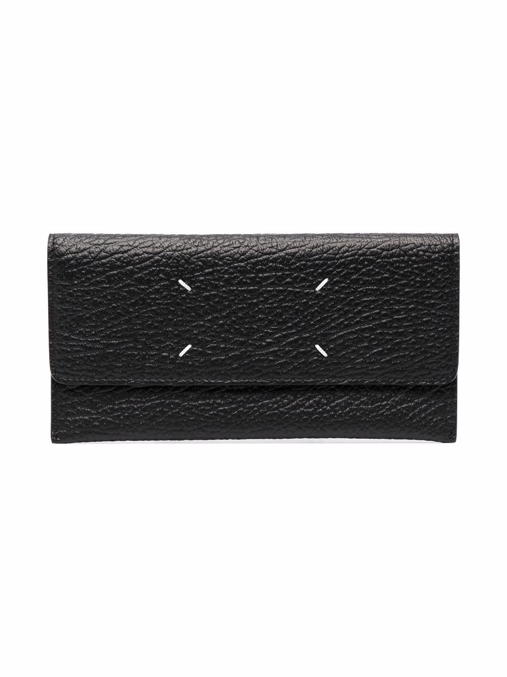 Maison Margiela four-stitch leather wallet - Black von Maison Margiela