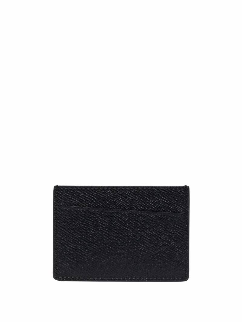 Maison Margiela small leather card holder - Black von Maison Margiela