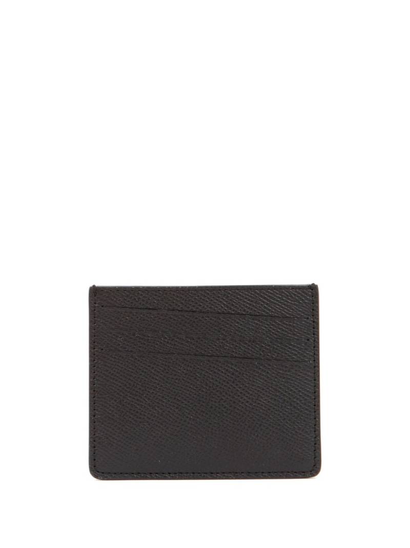 Maison Margiela four-stitch leather card holder - Black von Maison Margiela