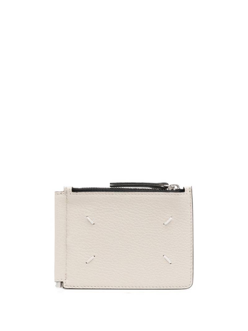 Maison Margiela four-stitch slim wallet - Neutrals von Maison Margiela