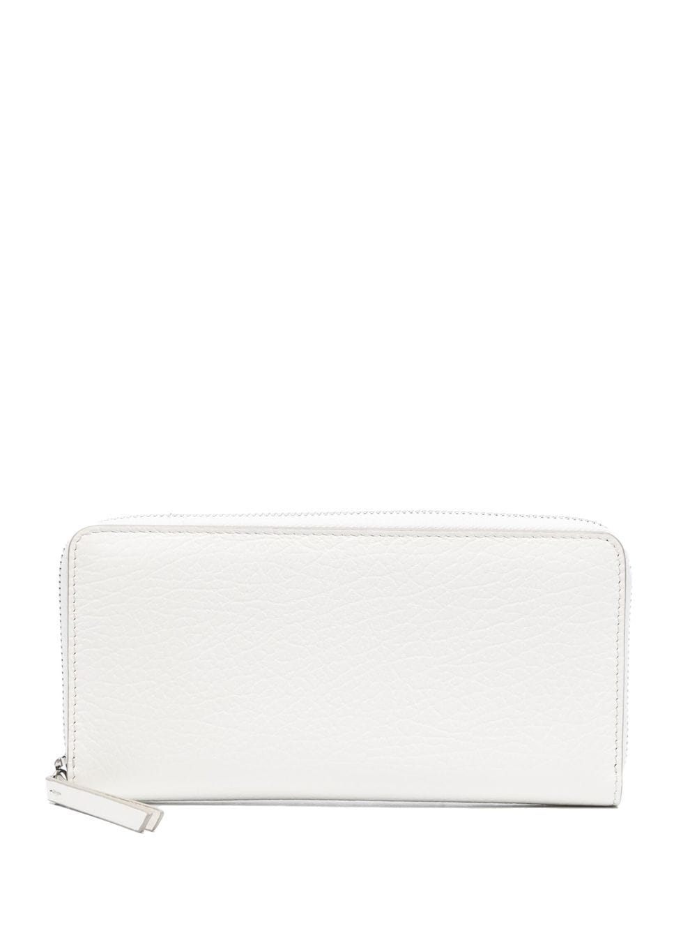 Maison Margiela four-stitch zip-around wallet - White von Maison Margiela