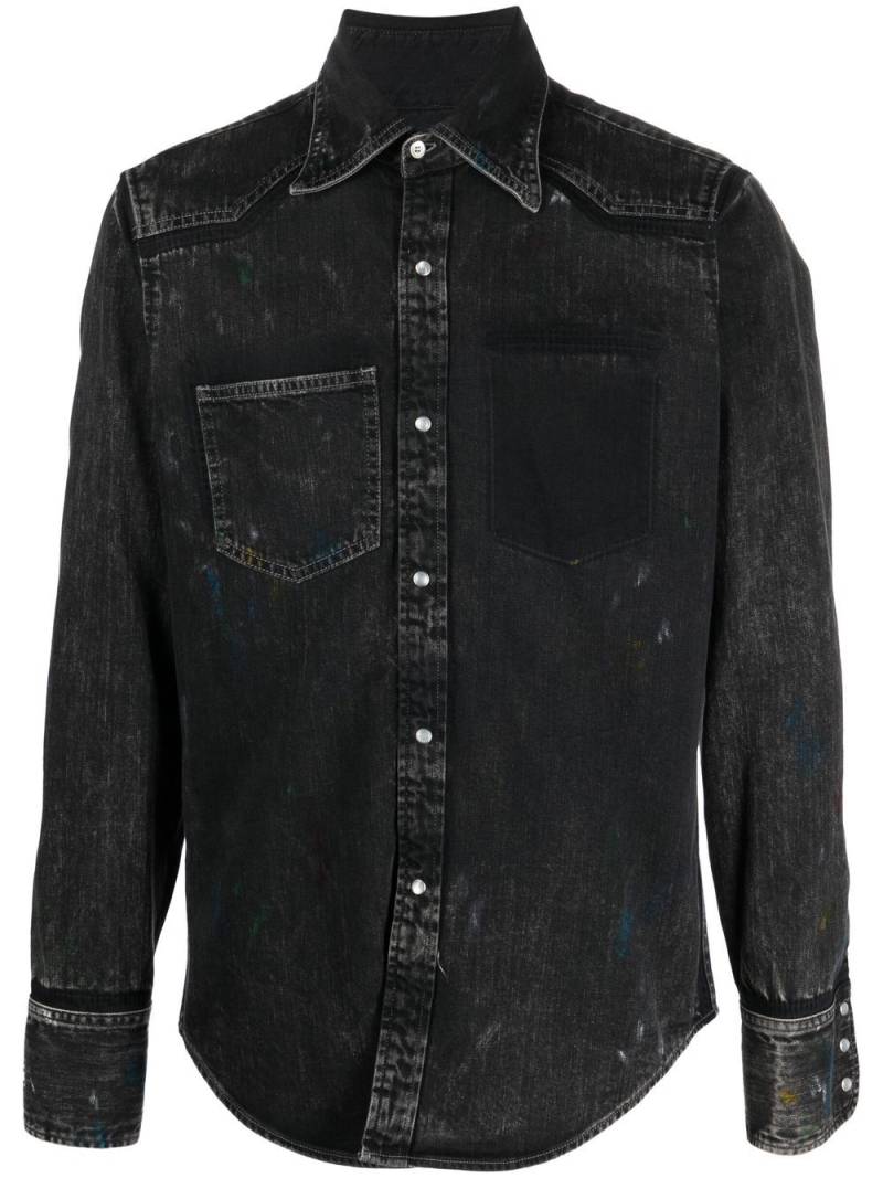 Maison Margiela front press-stud fastening jacket - Black von Maison Margiela